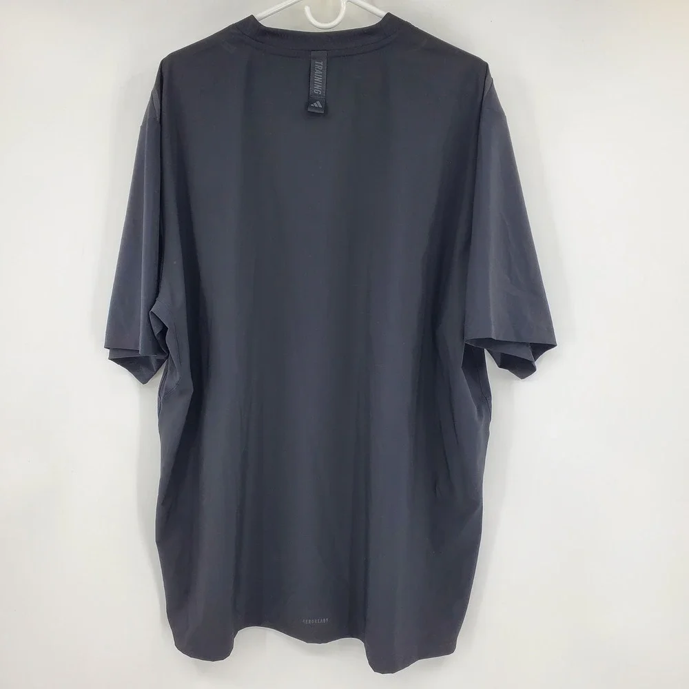 Adidas Training‎ Aeroready Mens Black Short Sleeve Athletic T-Shirt 2XL Workout